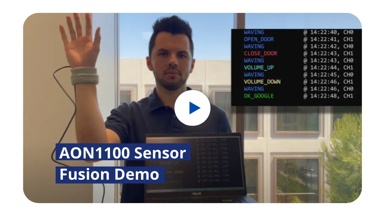 AON1100 Sensor Fusion Demo